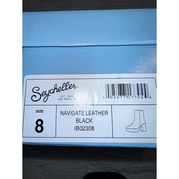 NEW IN BOX SEYCHELLES NAVIGATE LEATHER PLATFORM BOOTS 8 - Picture 5 of 5